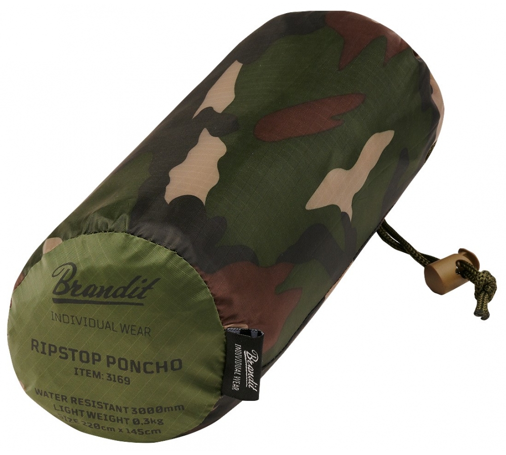 Ripstop Poncho woodland