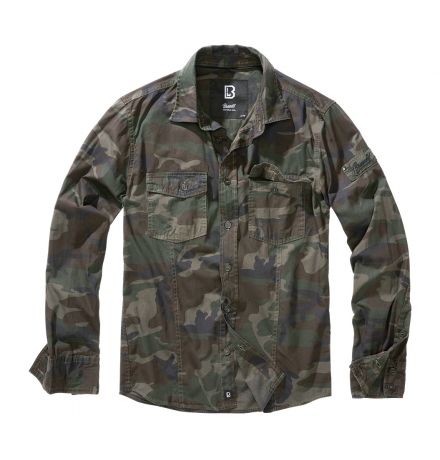 Camisa Slim Fit de Manga Larga woodland