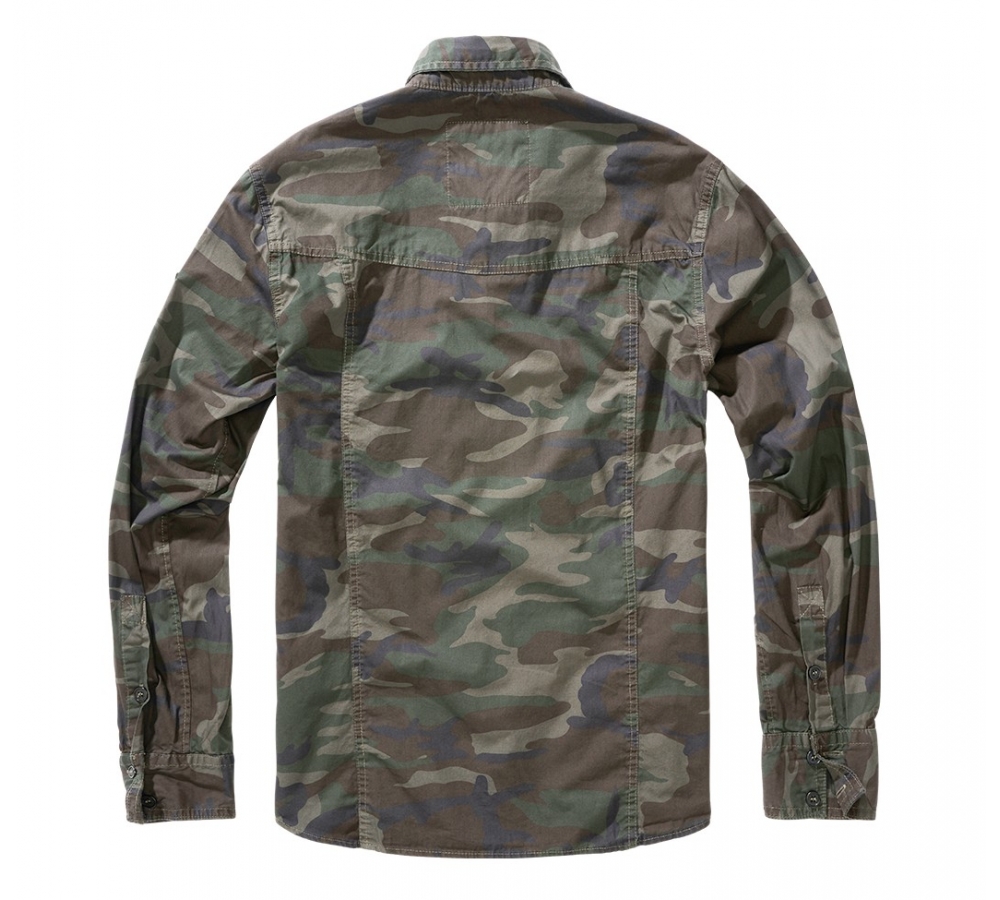 Camisa Slim Fit de Manga Larga woodland