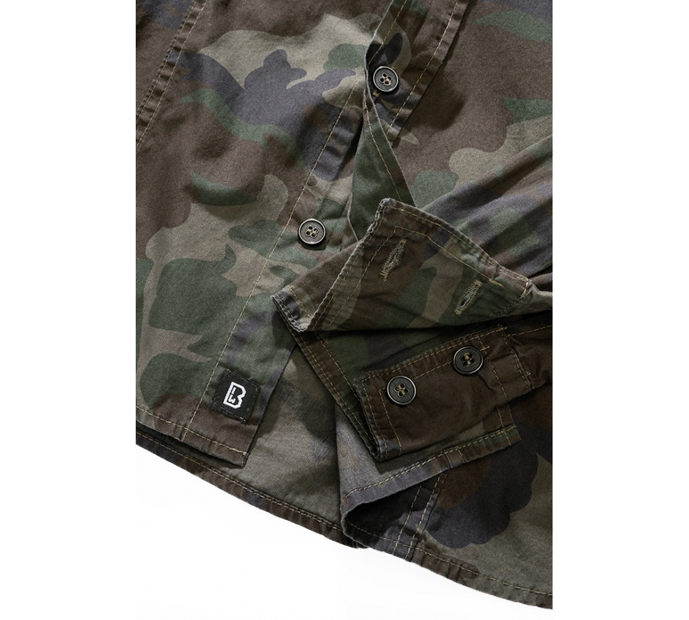 Camisa Slim Fit de Manga Larga woodland