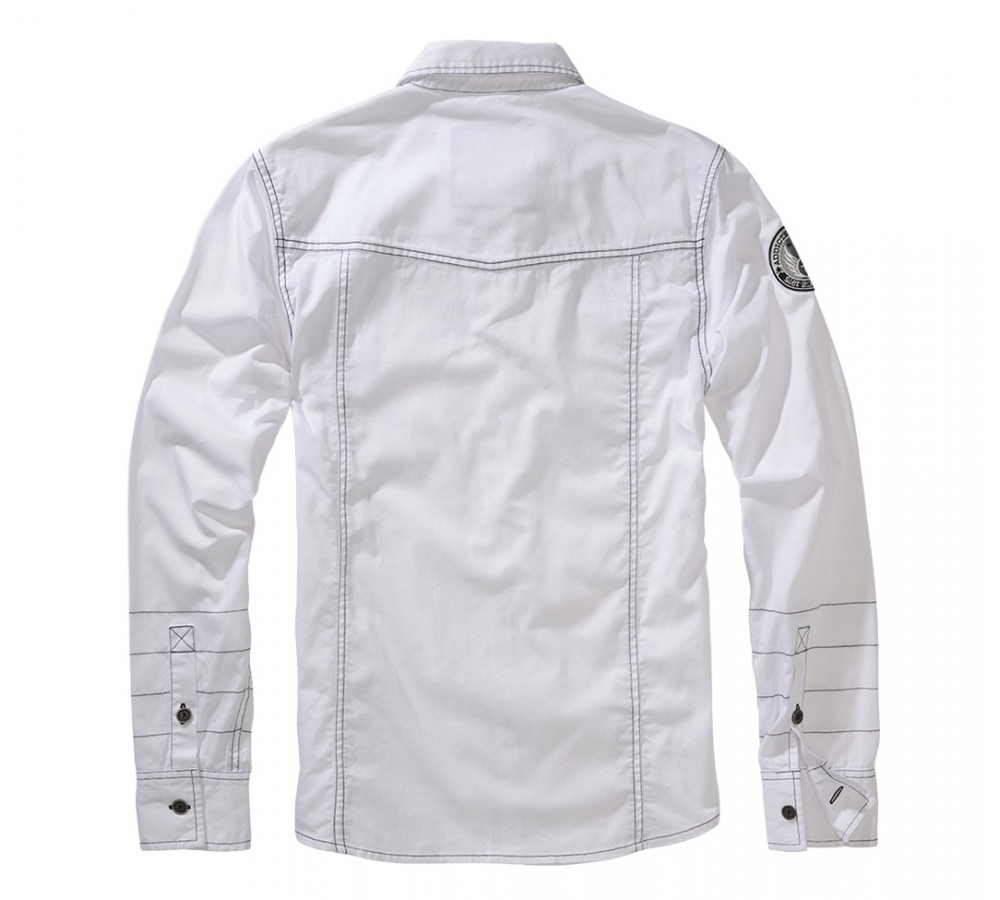 Luis Vintage Shirt Long Sleeve white
