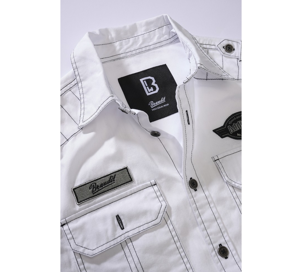 Luis Vintage Shirt Long Sleeve white