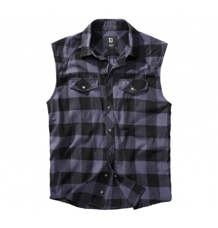 Check Shirt Sleeveless black/grey