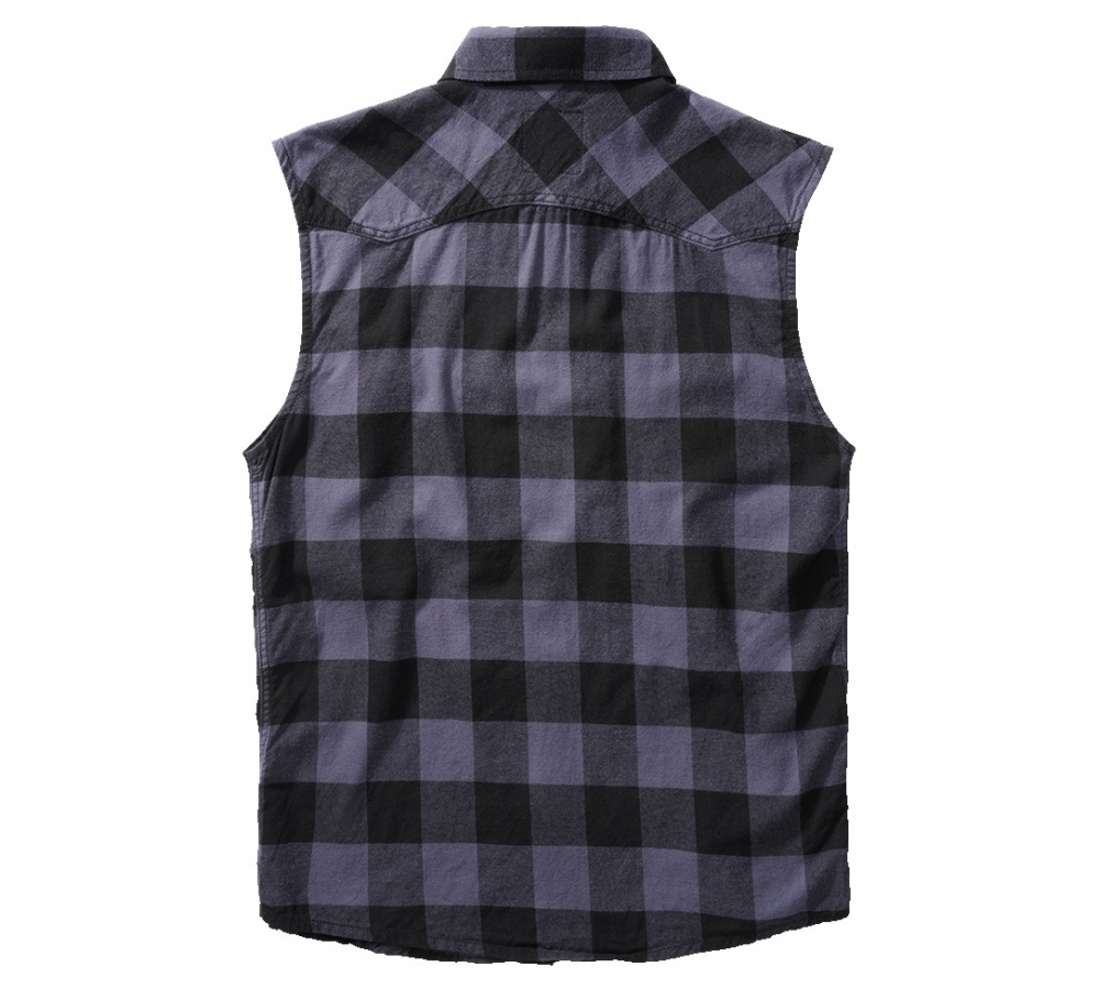 Check Shirt Sleeveless black/grey
