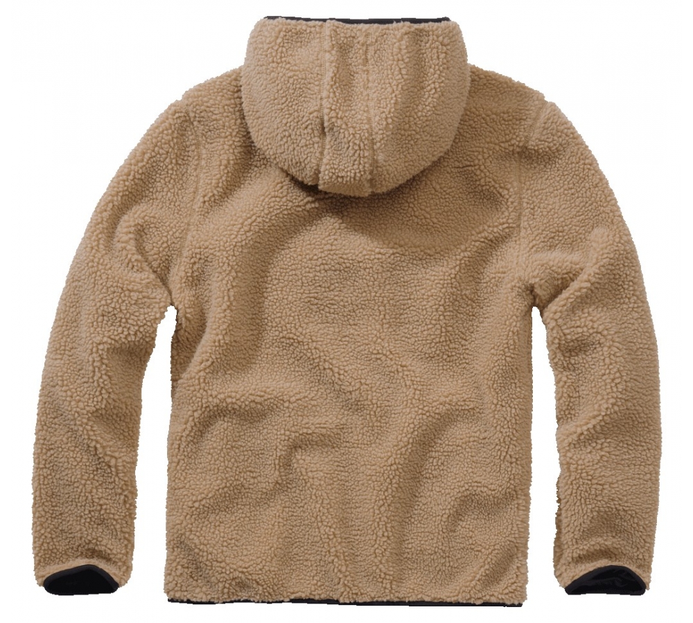 Pull Ouvrier Teddyfleece camel