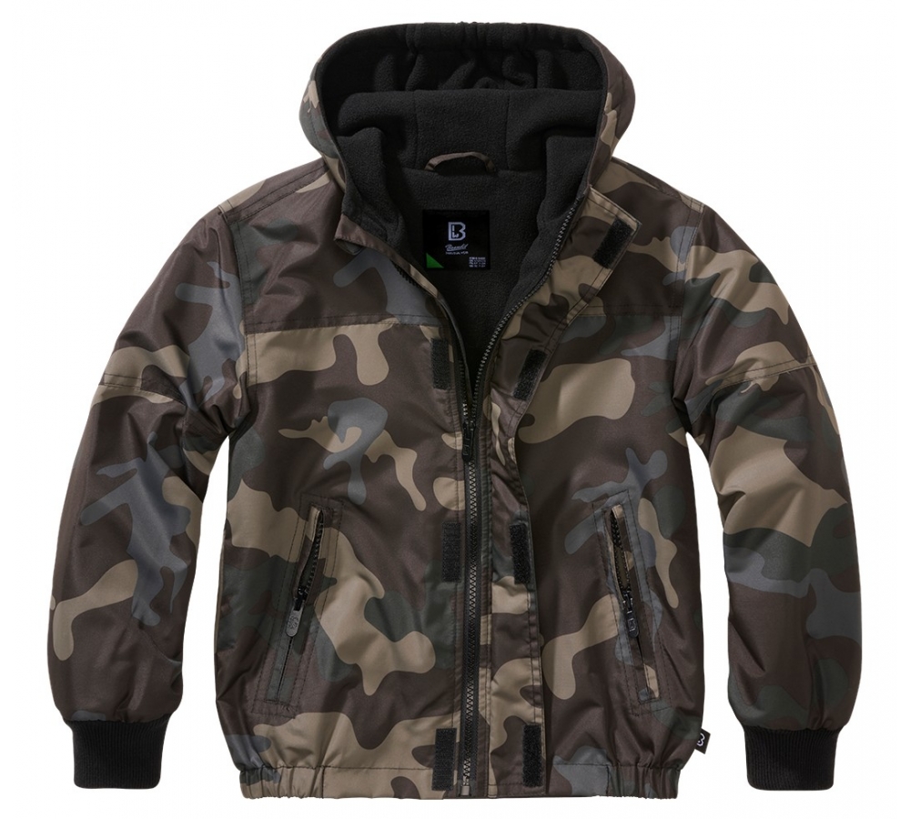 Kids Frontzip Windbreaker darkcamo
