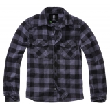 Kids Check Shirt Long Sleeve black/grey