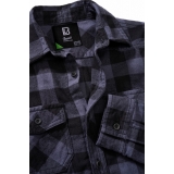 Kids Check Shirt Long Sleeve black/grey