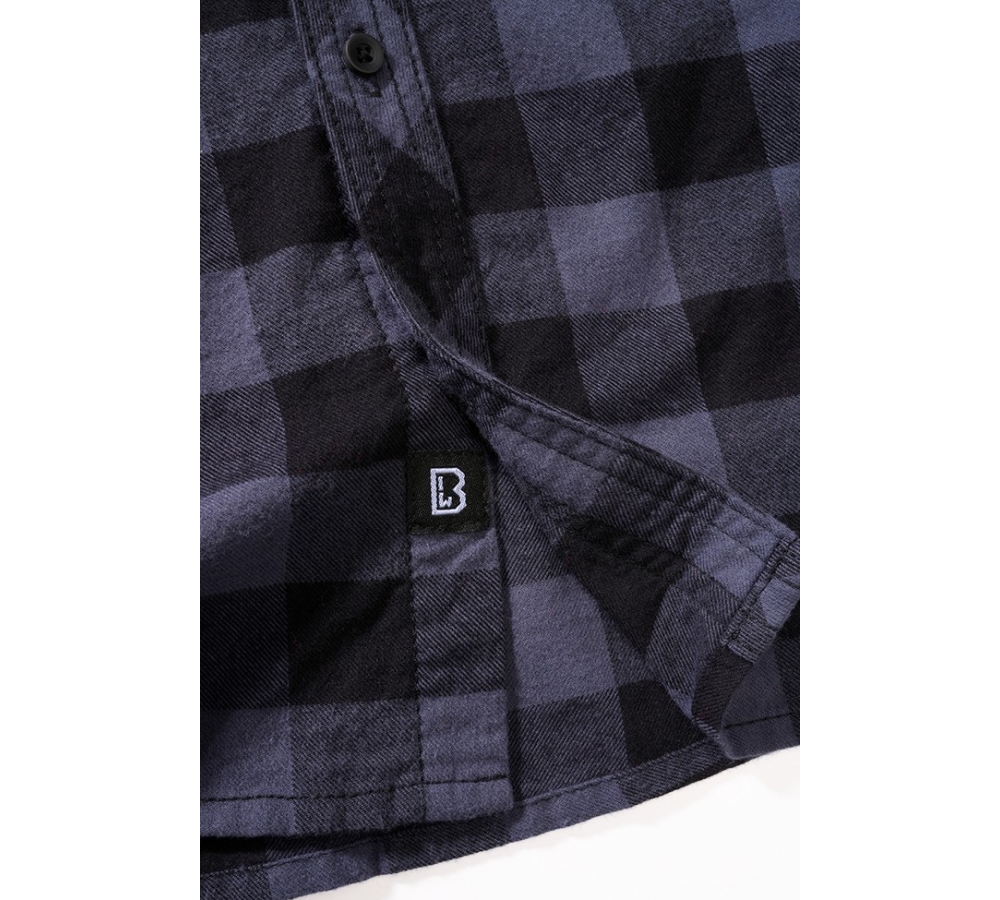 Kids Check Shirt Long Sleeve black/grey