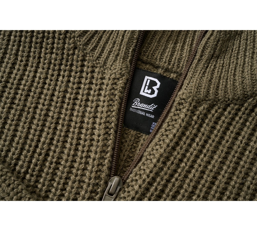 Kids Marine Pullover Troyer olive