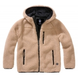 Kids Teddyfleece Jacket Hooded camel