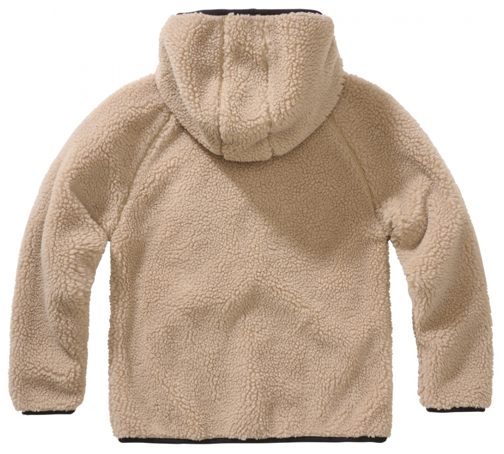 Kids Teddyfleece Jacket Hooded camel