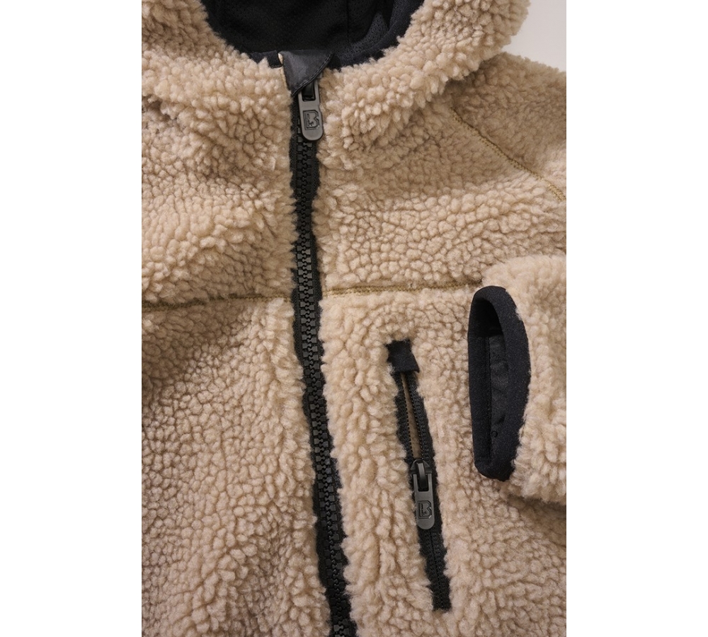 Kids Teddyfleece Jacket Hooded camel