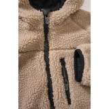 Kids Teddyfleece Jacket Hooded camel