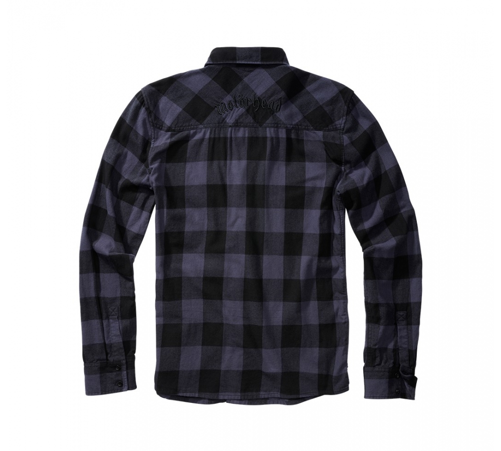 Motцrhead Check Shirt Long Sleeve black/grey