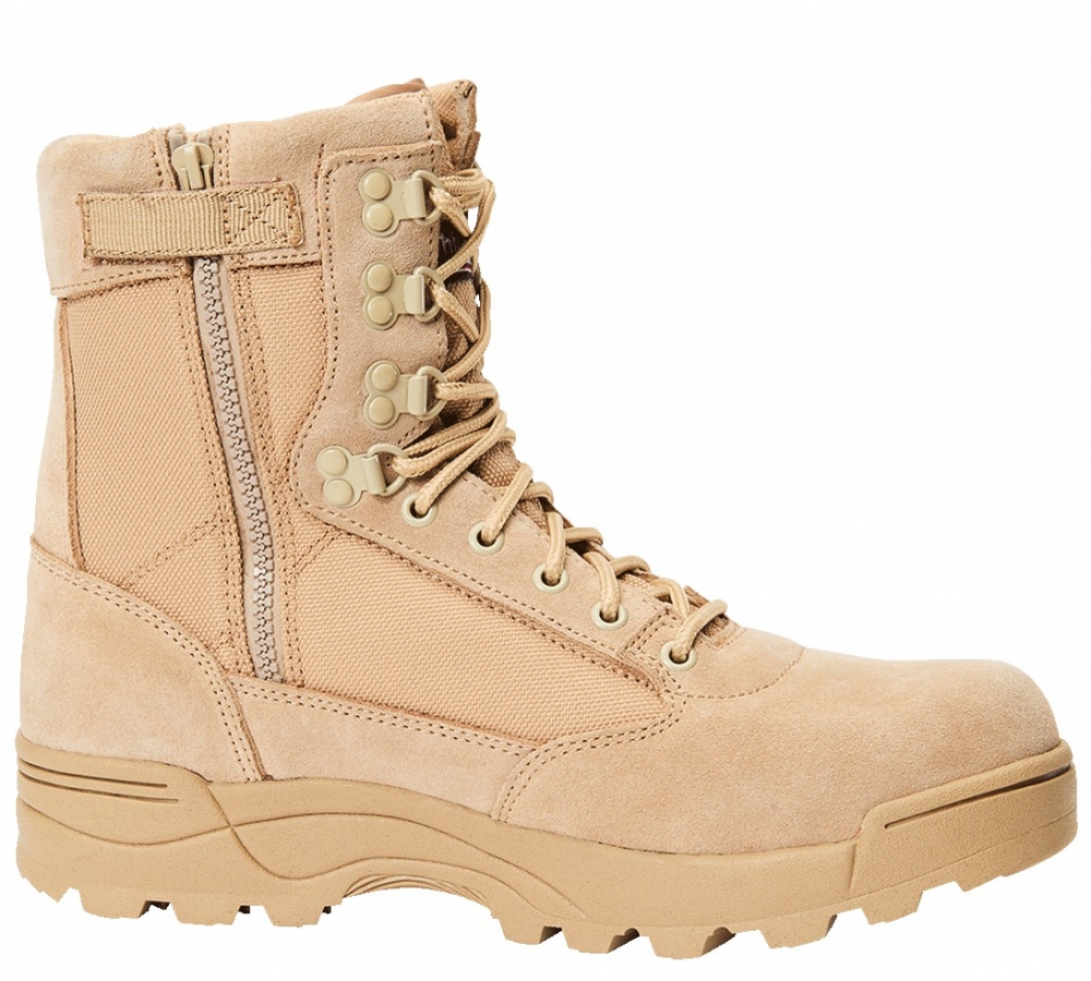 Tactical Boots Zipper camel