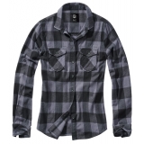 Women Amy Flannel Shirt Long Sleeve black/grey