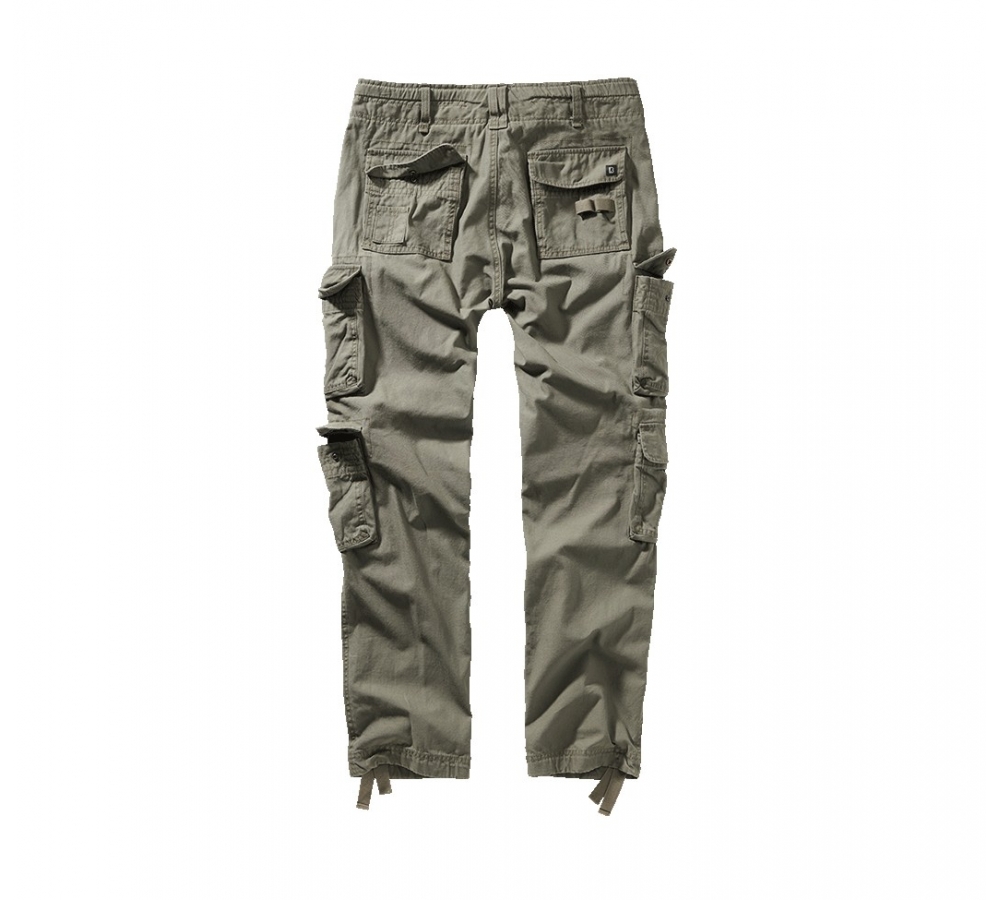 Pure Slim Fit Pants oliwkowe