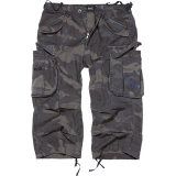 Short Vintage 3/4 Industry camouflage foncé