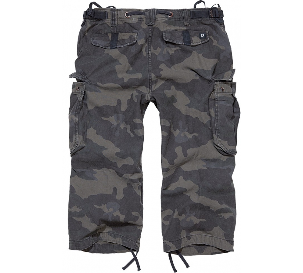 Short Vintage 3/4 Industry camouflage foncé