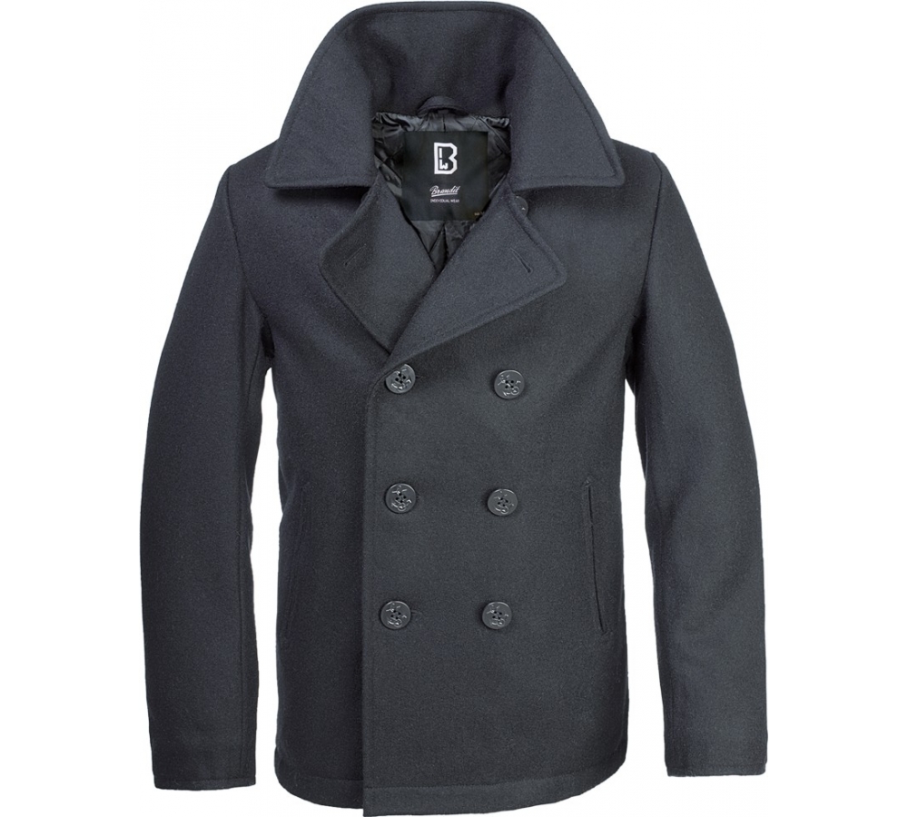 Chaqueta Pea Coat negro