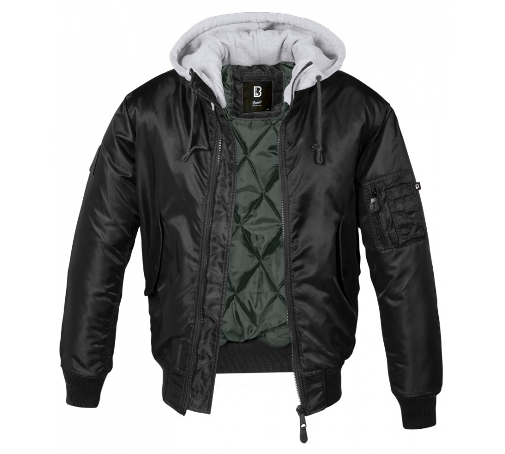 Chaqueta MA1 con Capucha de Sudadera