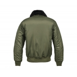 MA2 Fur Collar Jacket olive