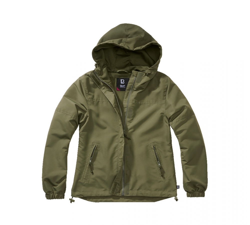 Women Summer Frontzip Windbreaker olive