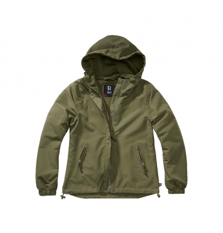 Women Summer Frontzip Windbreaker olive