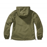 Women Summer Frontzip Windbreaker olive