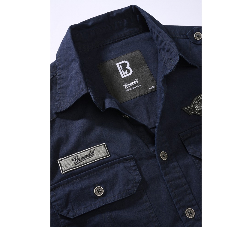 Luis Vintage Shirt Long Sleeve navy