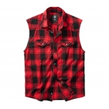 Check Shirt Sleeveless red/black