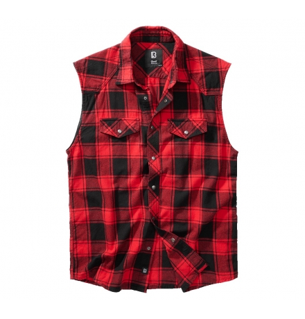 Check Shirt Sleeveless red/black