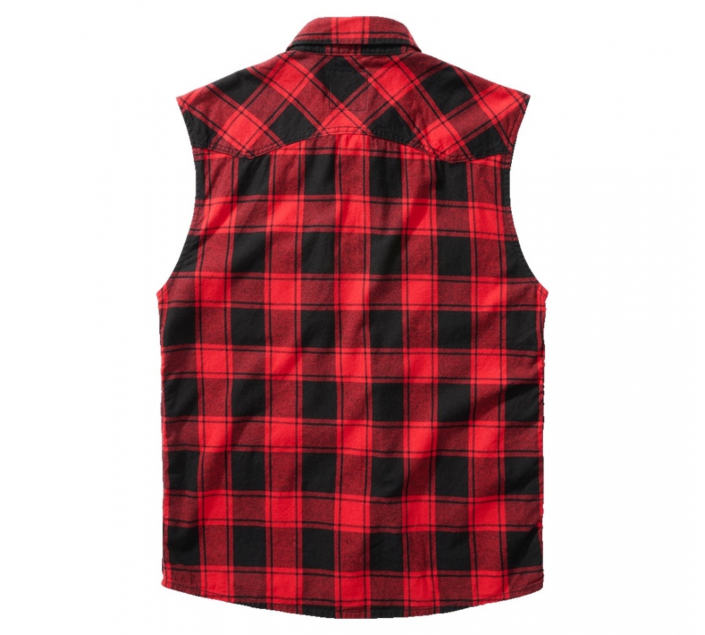 Check Shirt Sleeveless red/black