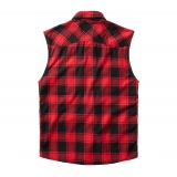 Check Shirt Sleeveless red/black