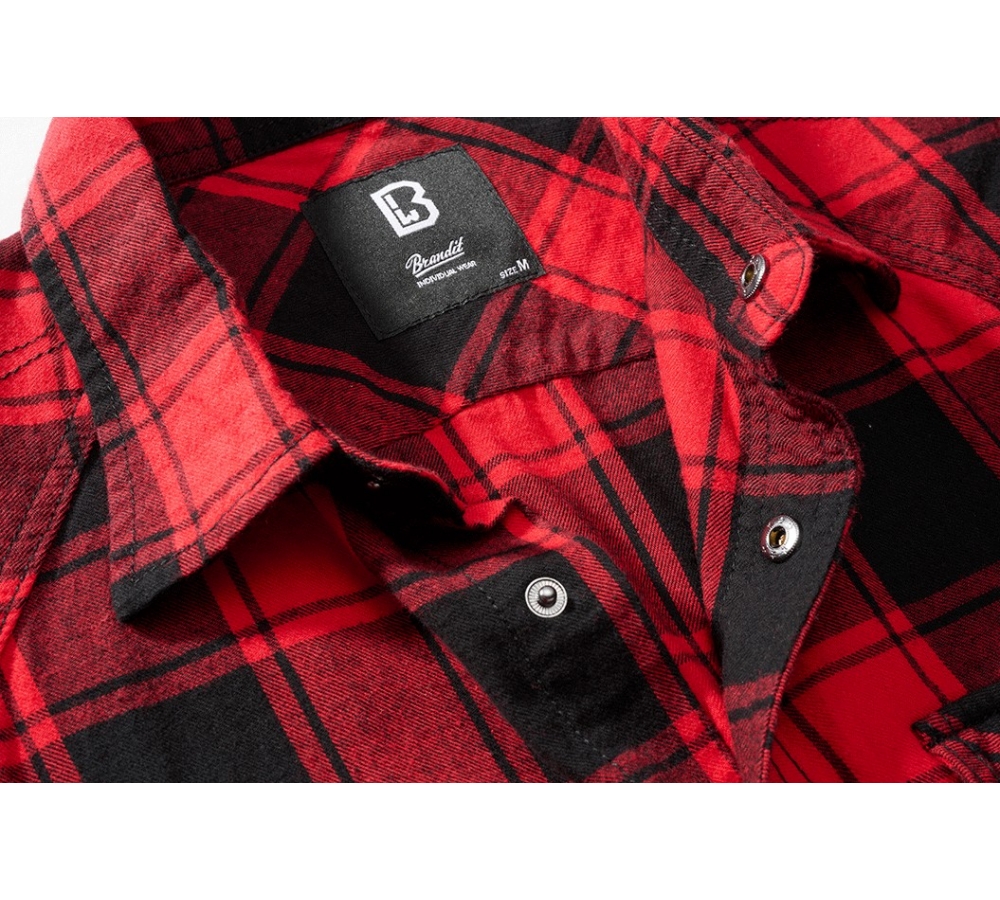 Check Shirt Sleeveless red/black