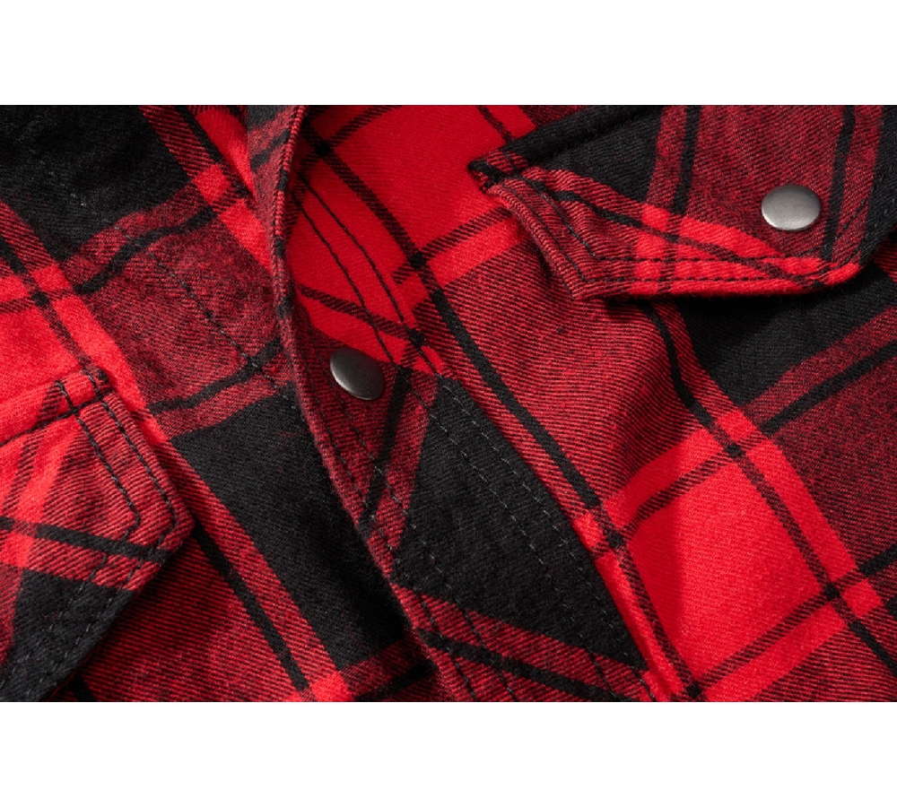 Check Shirt Sleeveless red/black
