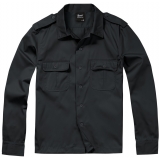 US Shirt Long Sleeve schwarz