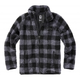Veste Teddyfleece noir/gris