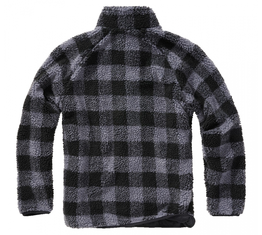 Veste Teddyfleece noir/gris