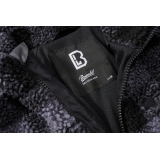 Veste Teddyfleece noir/gris