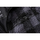 Veste Teddyfleece noir/gris