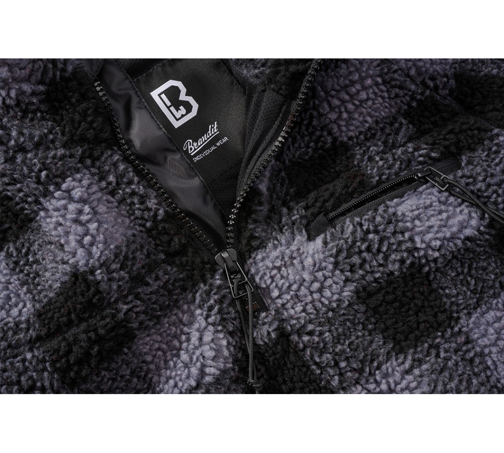 Teddyfleece Troyer black/grey