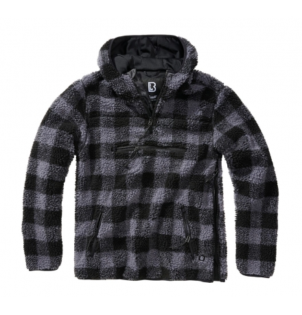 Pull Ouvrier Teddyfleece noir/gris