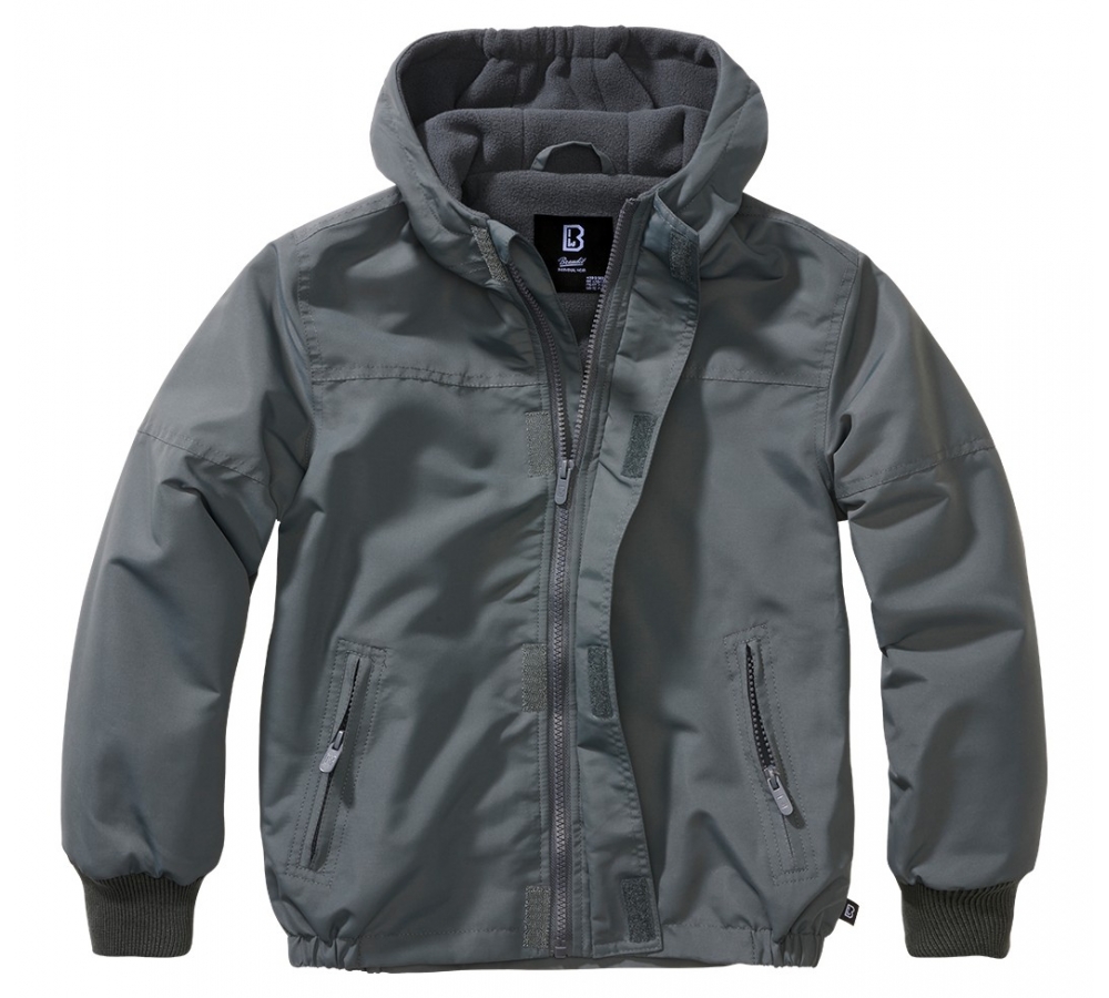 Kids Frontzip Windbreaker anthracite