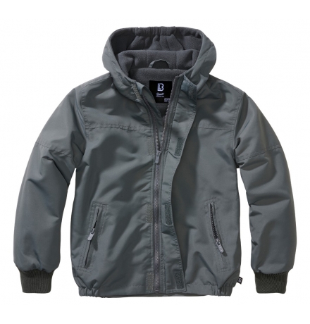 Kids Frontzip Windbreaker anthracite