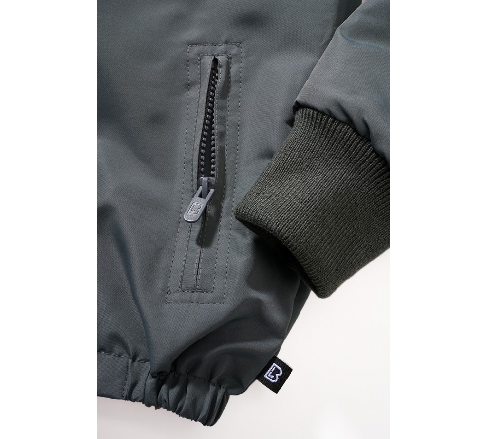 Kids Frontzip Windbreaker anthracite