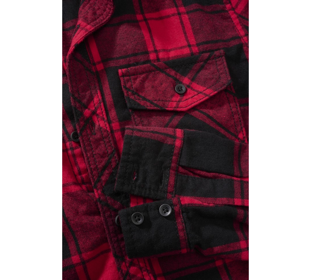 Kids Check Shirt Long Sleeve red/black