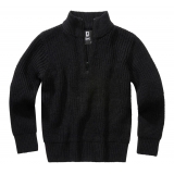 Kids Marine Pullover Troyer schwarz