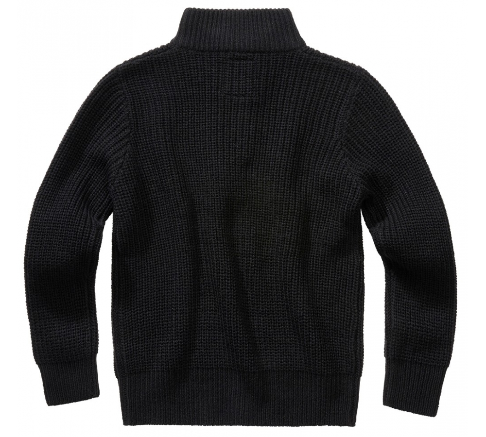 Kids Marine Pullover Troyer schwarz